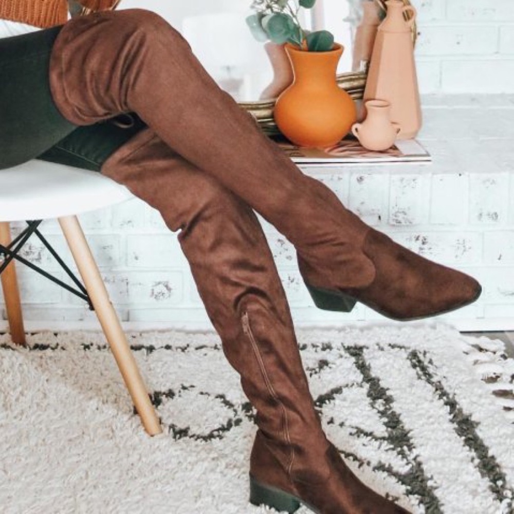Chocolate Over-The-Knee Fall Boot
